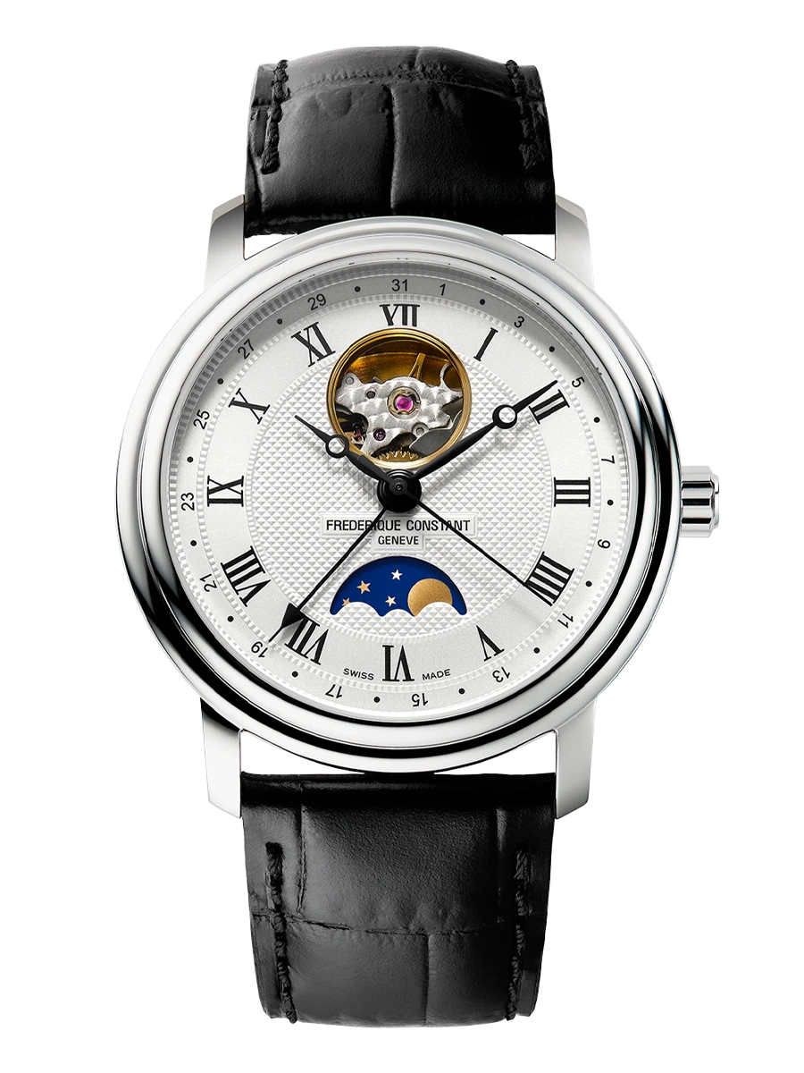 Classics Heart Beat Moonphase Date Watch FC-335MC4P6 | Frederique
